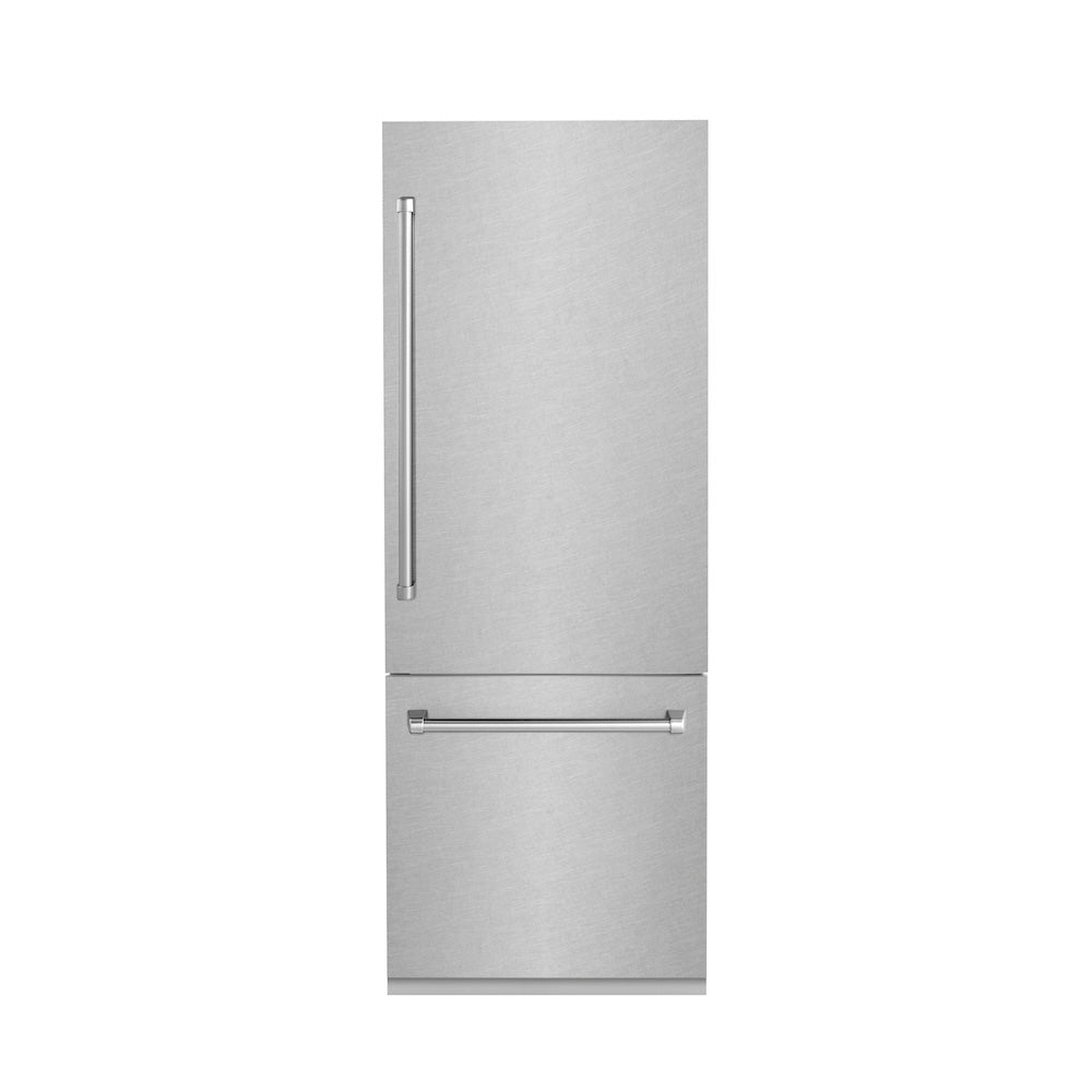 30"16.1 cu. ft. Built-In 2-Door Bottom Freezer Refrigerator with Internal Water and Ice Dispenser in Fingerprint Resistant Stainless Steel - (RBIVSN30) -