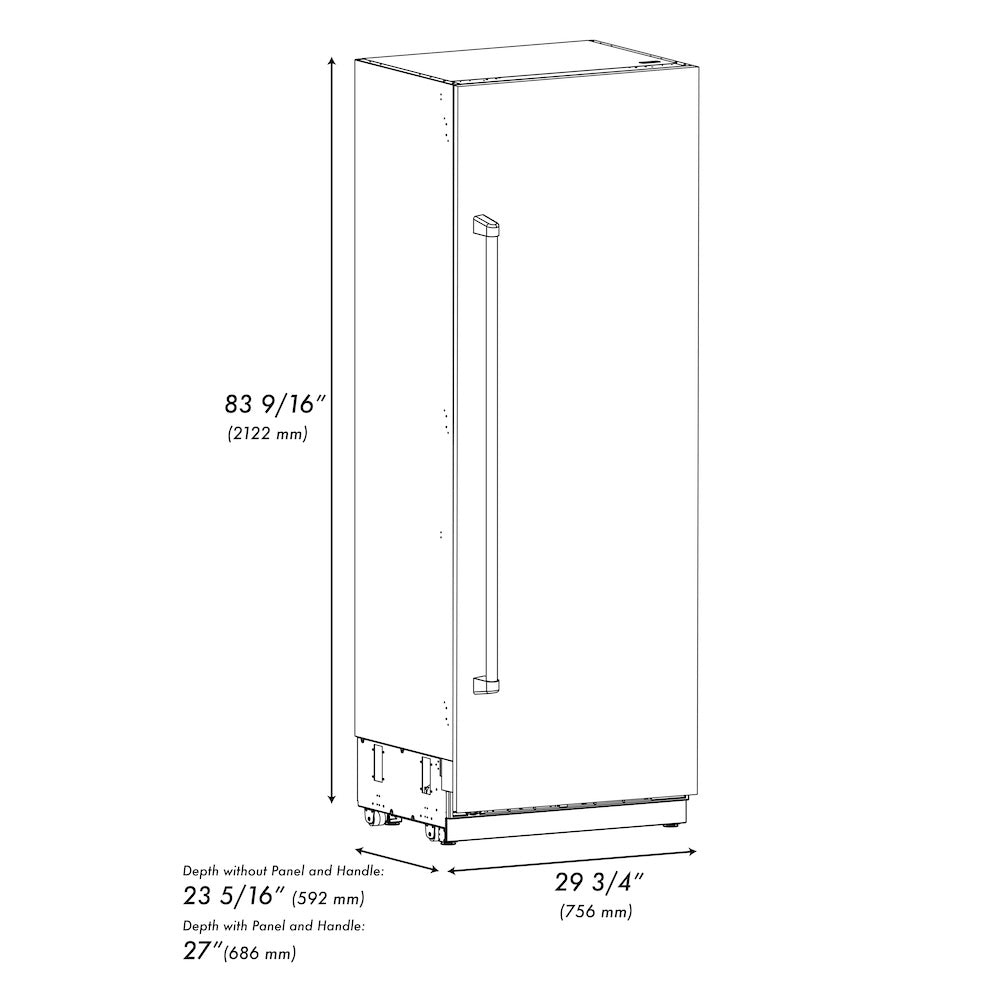 30 in. 16.7 cu. ft. Column Refrigerator - (RCRVSN30) -
