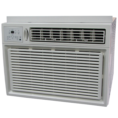 Comfort-Aire REG-243R01 23,200 BTU window air conditioner with electric heat, front view