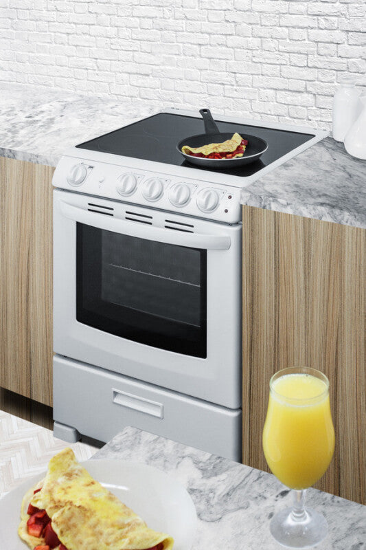 24" Wide Electric Smooth-top Range - (REX2421WRT)