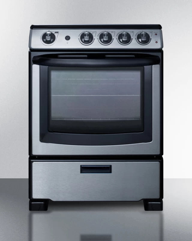 24" Wide Electric Smooth-top Range - (REX2451SSRT)