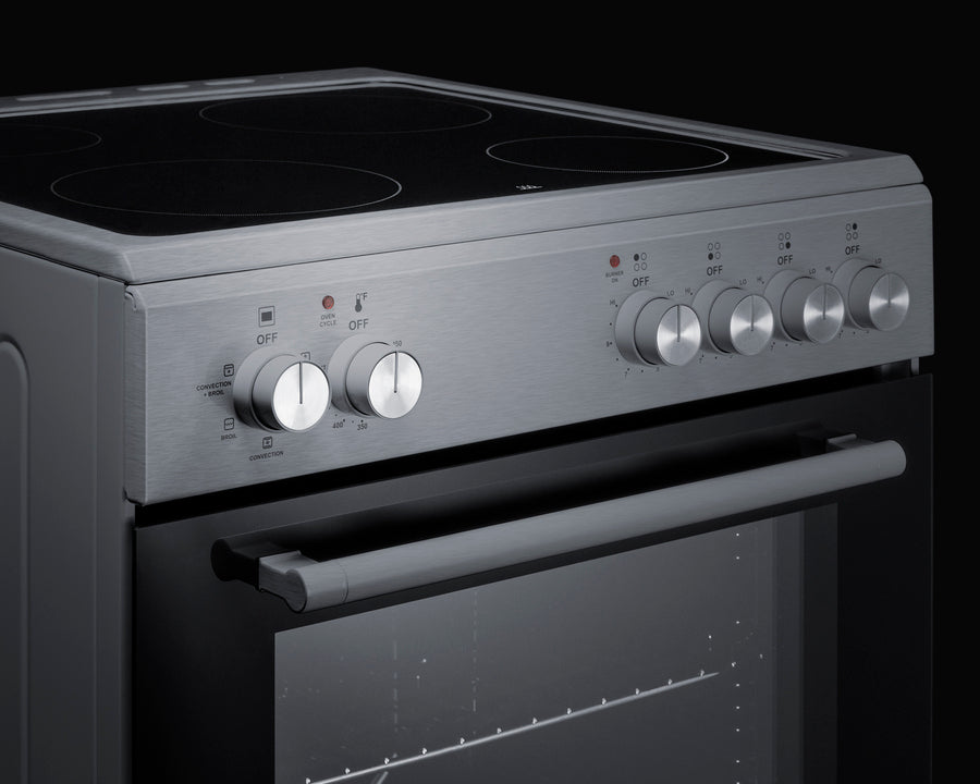 24" Wide Electric Smooth-Top Range - (REXT24SS)