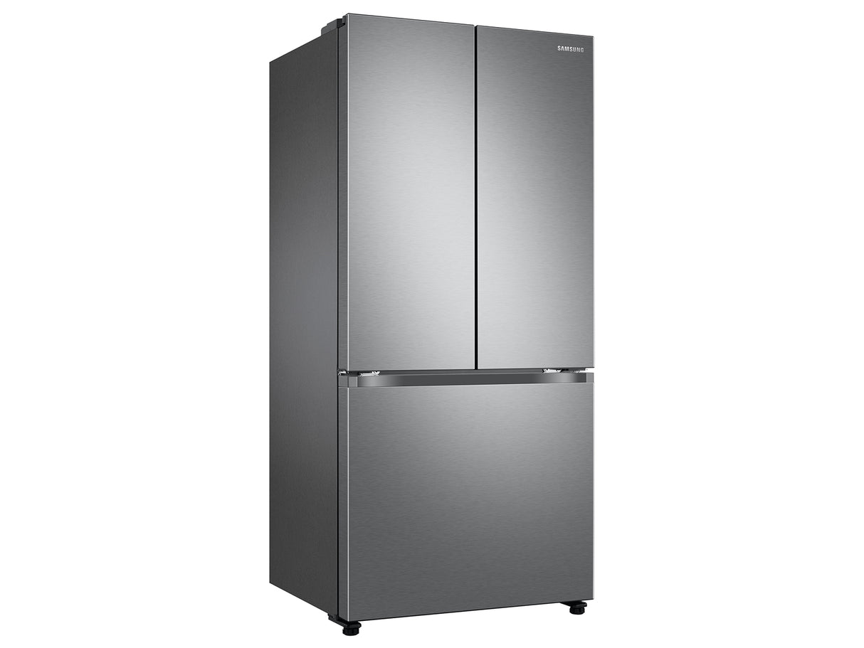 18 cu. ft. Smart Counter Depth 3-Door French Door Refrigerator in White - (RF18A5101WW)