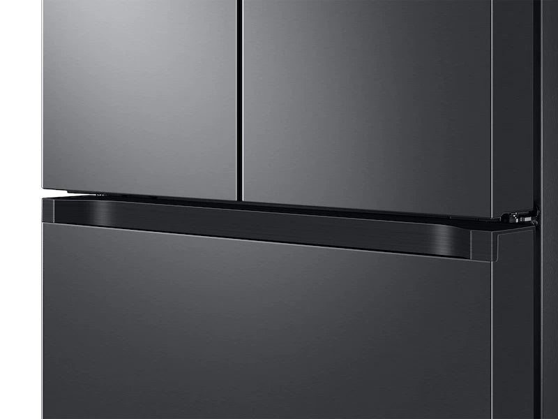 22 cu. ft. Smart 3-Door French Door Refrigerator in Black Stainless Steel - (RF22A4121SG) - SAMSUNG