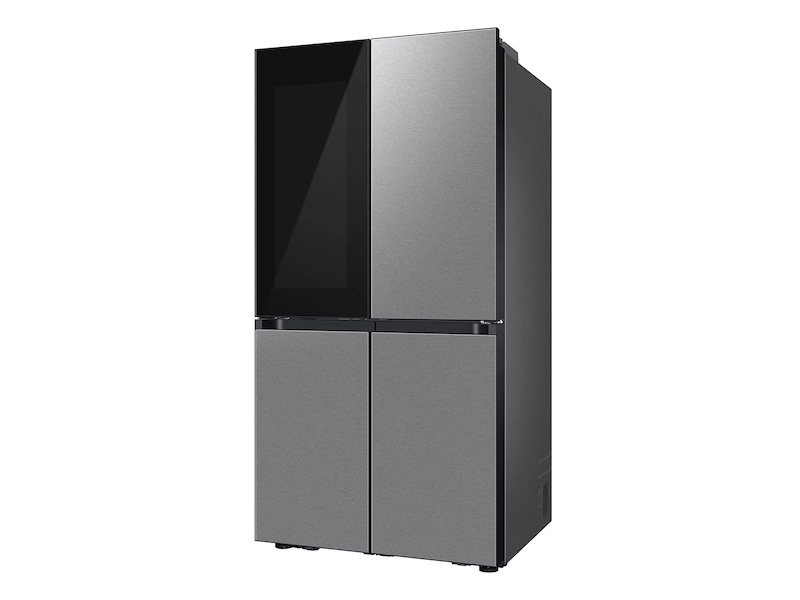 Bespoke Counter Depth 4-Door Flex™ Refrigerator (23 cu. ft.) with Beverage Zone™ and Auto Open Door in Stainless Steel - (RF23DB9700QLAA)