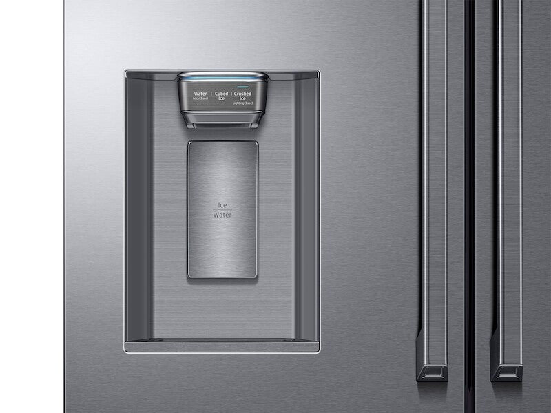 23 cu. ft. Counter Depth 4-Door French Door Refrigerator with Polygon Handles in Stainless Steel - (RF23M8090SG)