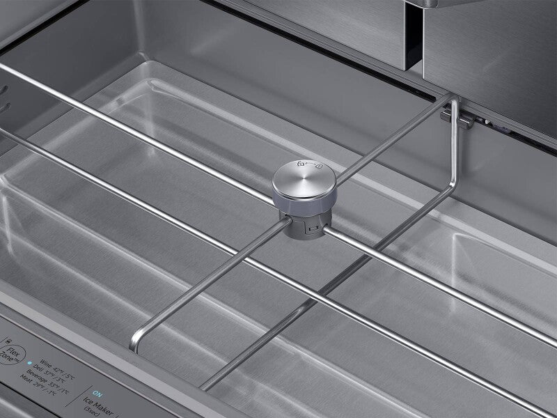 23 cu. ft. Counter Depth 4-Door French Door Refrigerator with Polygon Handles in Stainless Steel - (RF23M8090SR)