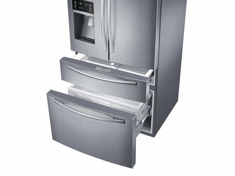 25 cu. ft. 4-Door French Door Refrigerator in Stainless Steel - (RF25HMEDBWW)