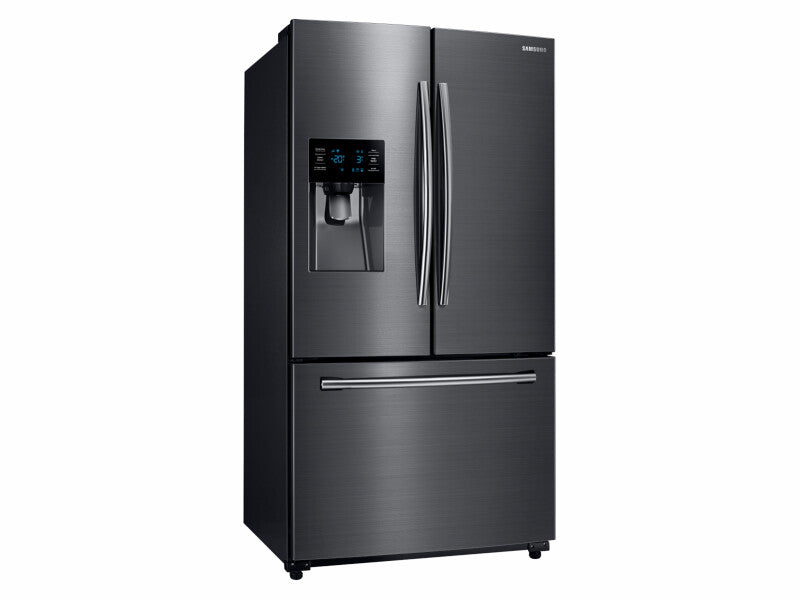 25 cu. ft. French Door Refrigerator with External Water & Ice Dispenser in Black Stainless Steel - (RF263BEAESG) - SAMSUNG