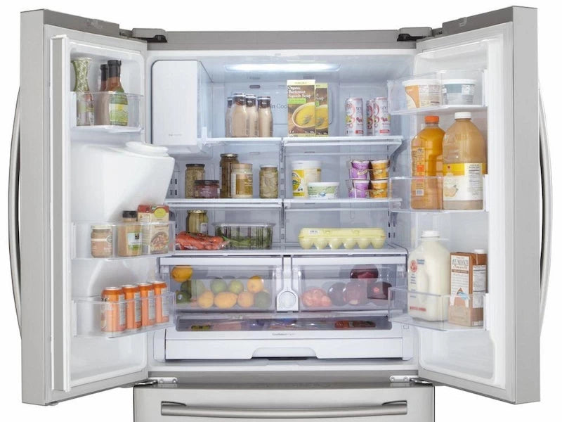 25 cu. ft. French Door Refrigerator with External Water & Ice Dispenser in Stainless Steel - (RF263BEAESR) - SAMSUNG