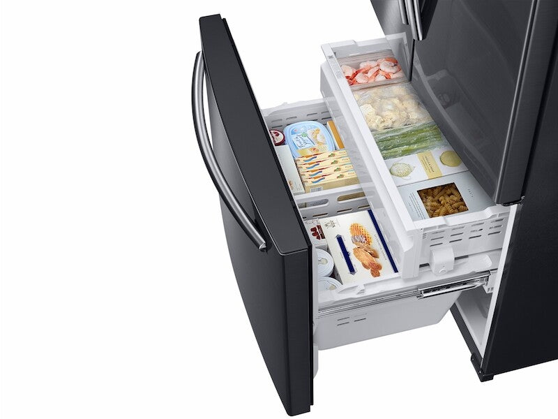 25 cu. ft. French Door Refrigerator with External Water & Ice Dispenser in White - (RF263BEAEWW) - SAMSUNG
