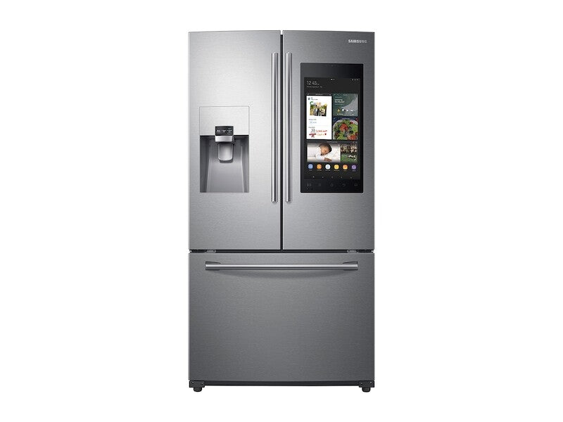 24 cu. ft. Family Hub(TM) 3-Door French Door Refrigerator in Stainless Steel - (RF265BEAESR) - SAMSUNG