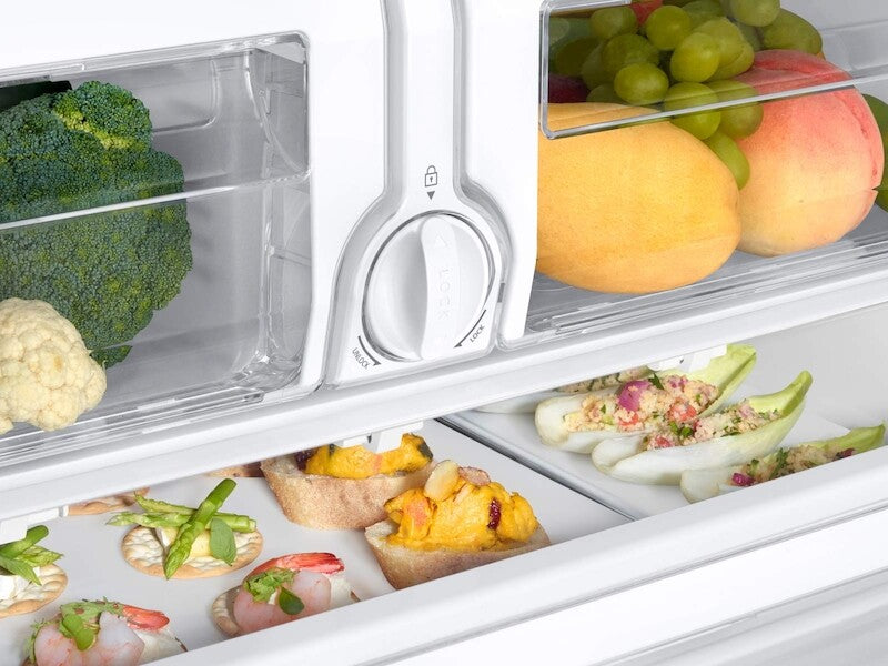26 cu. ft. 3-Door French Door Refrigerator with CoolSelect Pantry(TM) in White - (RF26J7500WW) - SAMSUNG