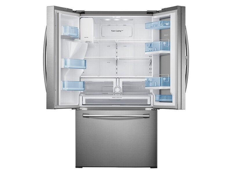 28 cu. ft. Food Showcase 3-Door French Door Refrigerator in Stainless Steel - (RF28HDEDBSR) - SAMSUNG