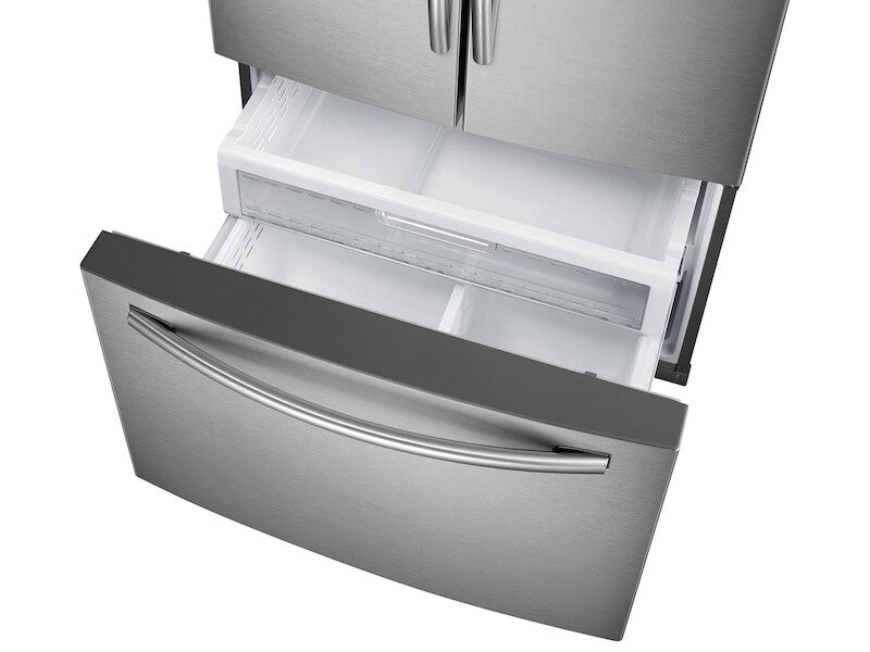 28 cu. ft. Food Showcase 3-Door French Door Refrigerator in Stainless Steel - (RF28HDEDBSR) - SAMSUNG
