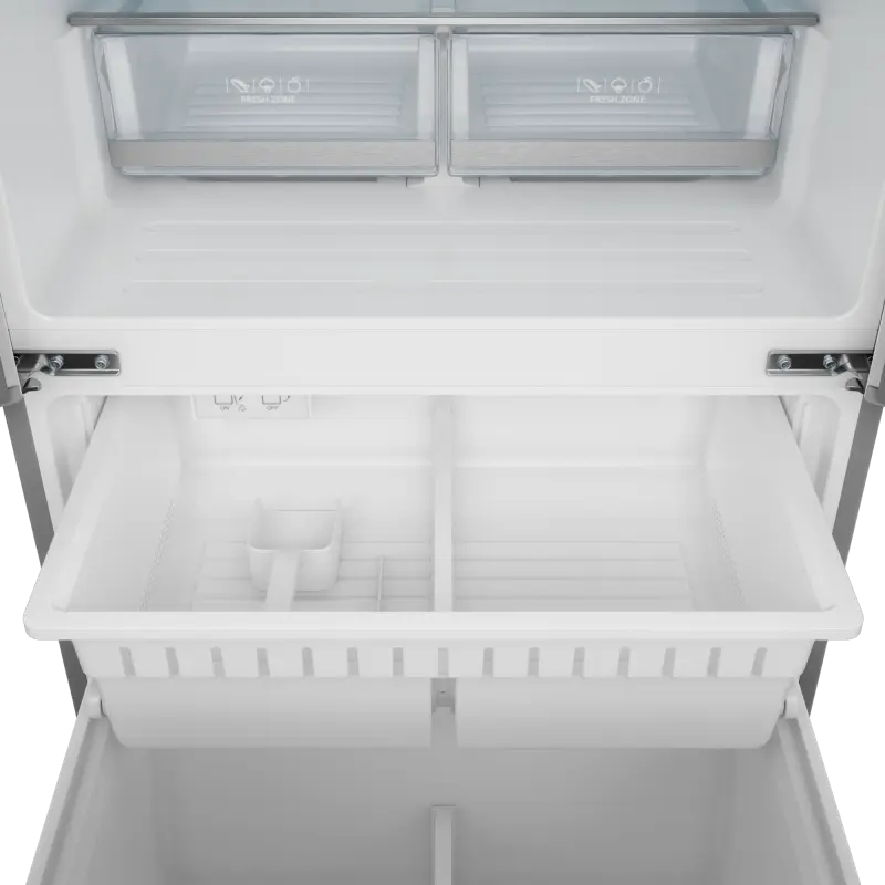 30 Inch 17.7 cu ft French Door Counter Depth Refrigerator with Ice Maker in Stainless Steel/Black | Gordon Ramsay Series - (RF3017FFD99BLK) -
