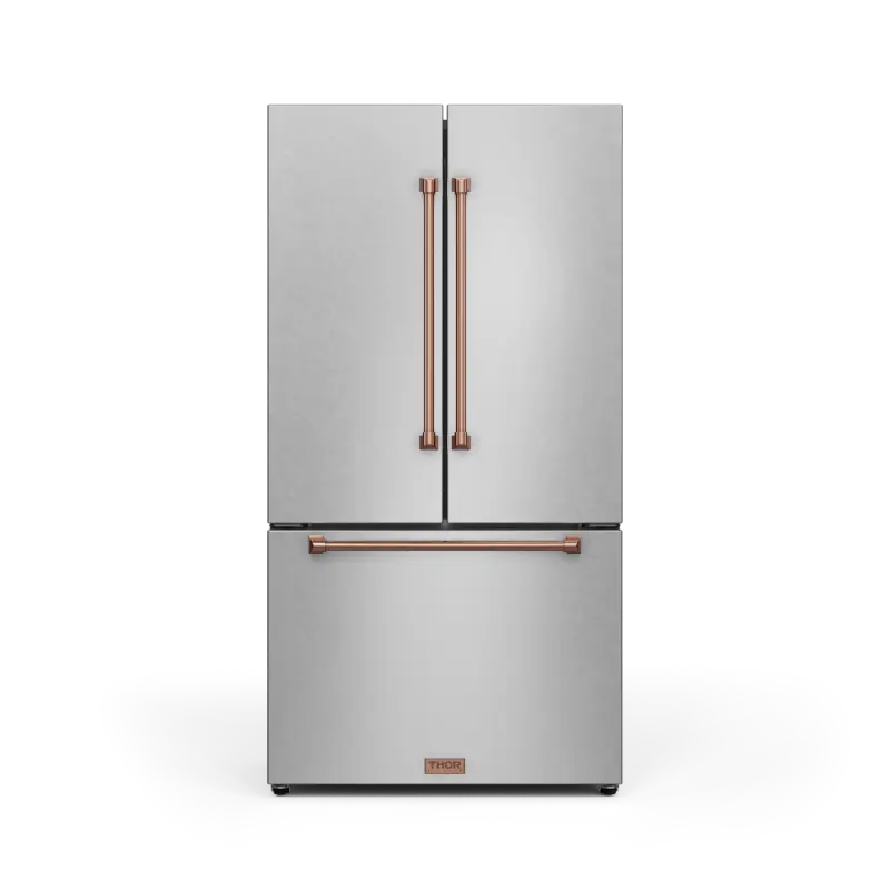 36 Inch 20.3 cu ft French Door Counter Depth Refrigerator with Ice Maker in Stainless Steel/Rose Gold | Gordon Ramsay Series - (RF3621CTD99RSG) -