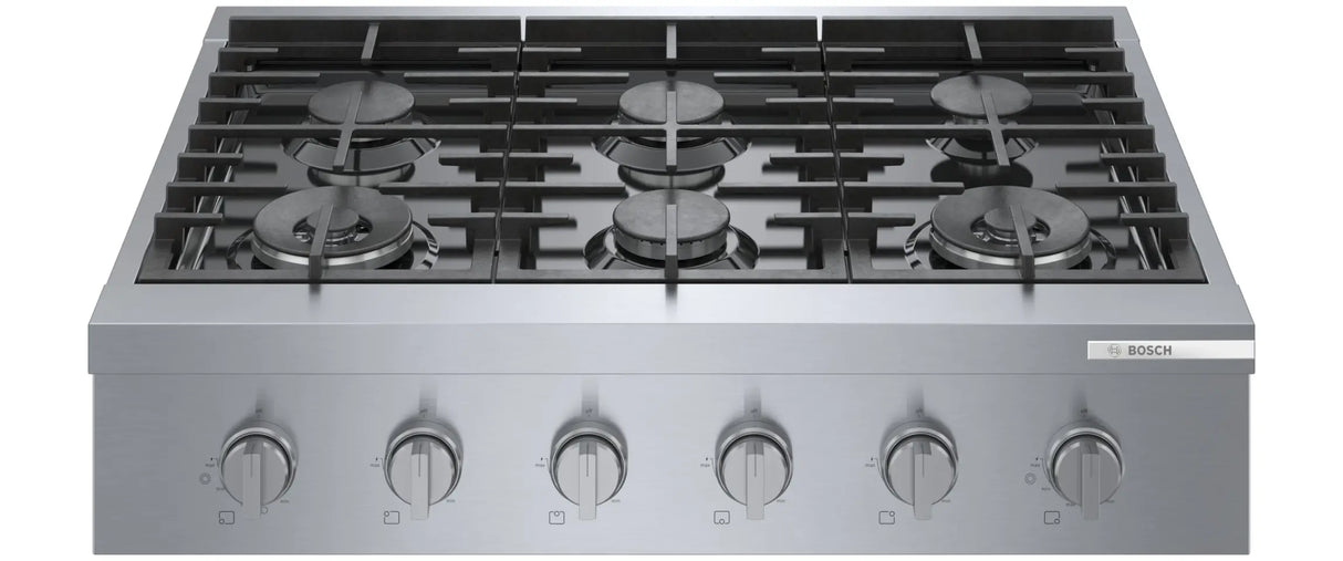 800 Series Gas Rangetop 36" Stainless steel - (RGM8658UC) - BOSCH