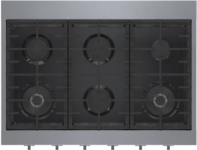 800 Series Gas Rangetop 36" Stainless steel - (RGM8658UC) - BOSCH