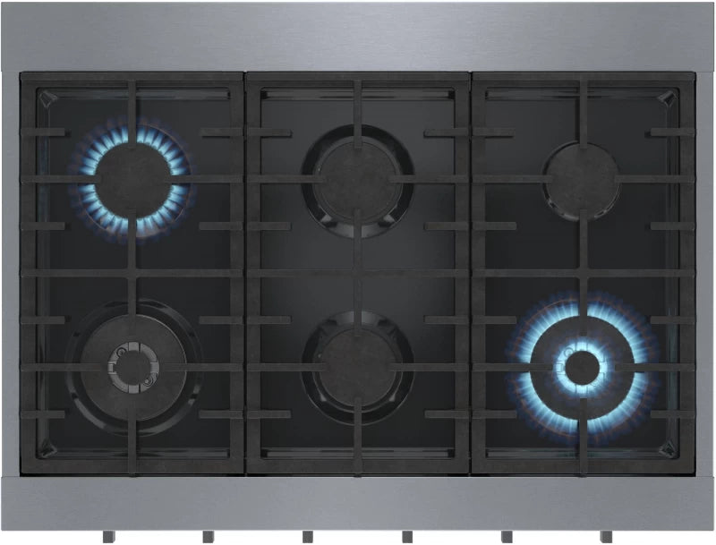 800 Series Gas Rangetop 36" Stainless steel - (RGM8658UC) - BOSCH