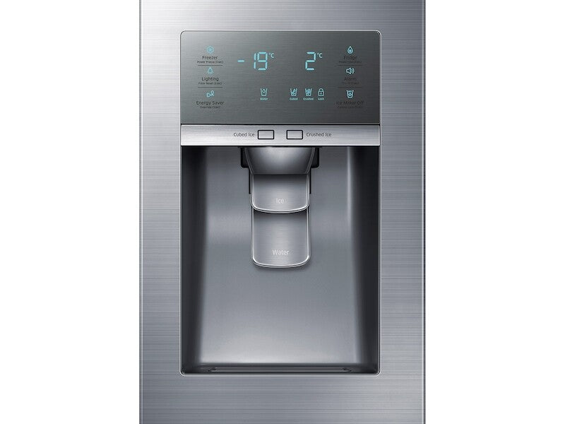 22 cu. ft. Food Showcase Counter Depth Side-by-Side Refrigerator with Metal Cooling in Stainless Steel - (RH22H9010SR) - SAMSUNG