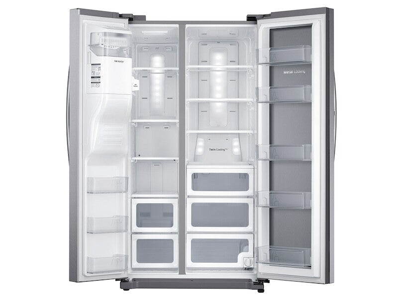 25 cu. ft. Food Showcase Side-by-Side Refrigerator with Metal Cooling in Stainless Steel - (RH25H5611SR) - SAMSUNG