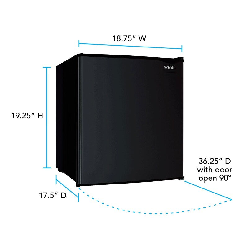 1.6 cu. ft. Compact Refrigerator - (RM16J0W) - AVANTI