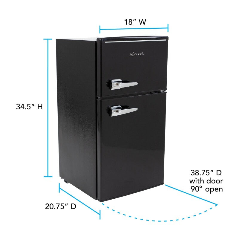 3.0 cu. ft. Retro Compact Refrigerator - (RMRT30X7GIS) - AVANTI