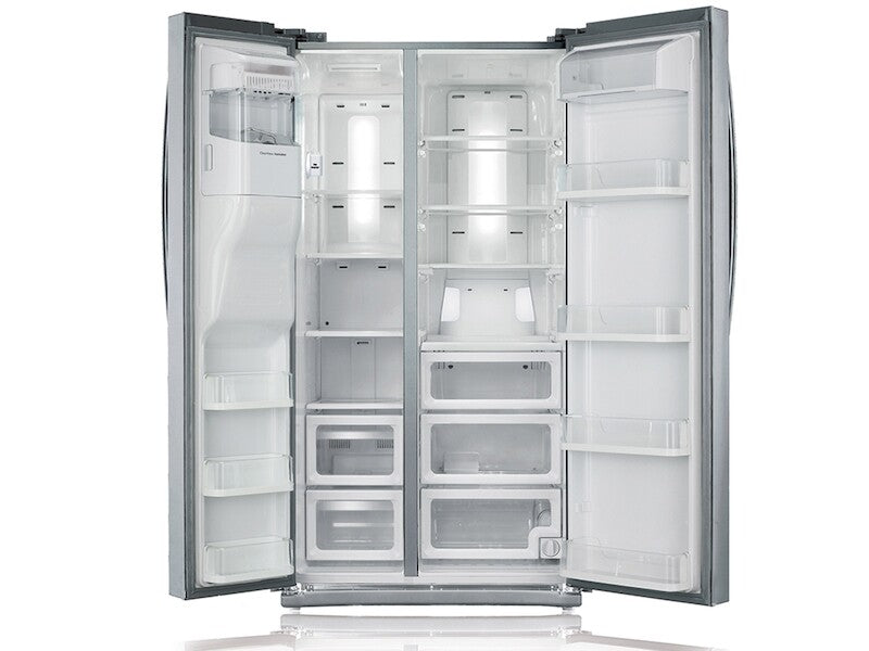 25 cu. ft. Side-by-Side Refrigerator with In-Door Ice Maker in Black Stainless Steel - (RS25H5111SG) - SAMSUNG