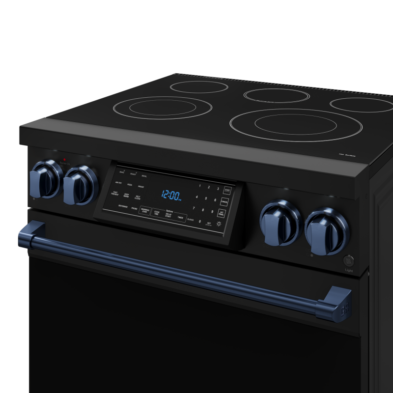 30 Inch Professional Electric Range with Tilt Panel Touch Control in Black/Navy Blue | Gordon Ramsay Series - (RSE30BBLU) -