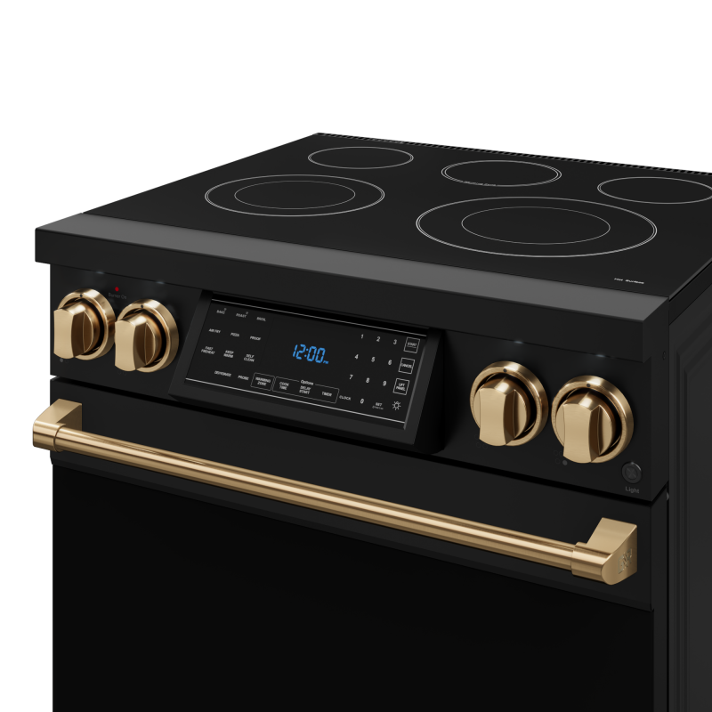30 Inch Professional Electric Range with Tilt Panel Touch Control in Black/Bronze | Gordon Ramsay Series - (RSE30BBRZ) -