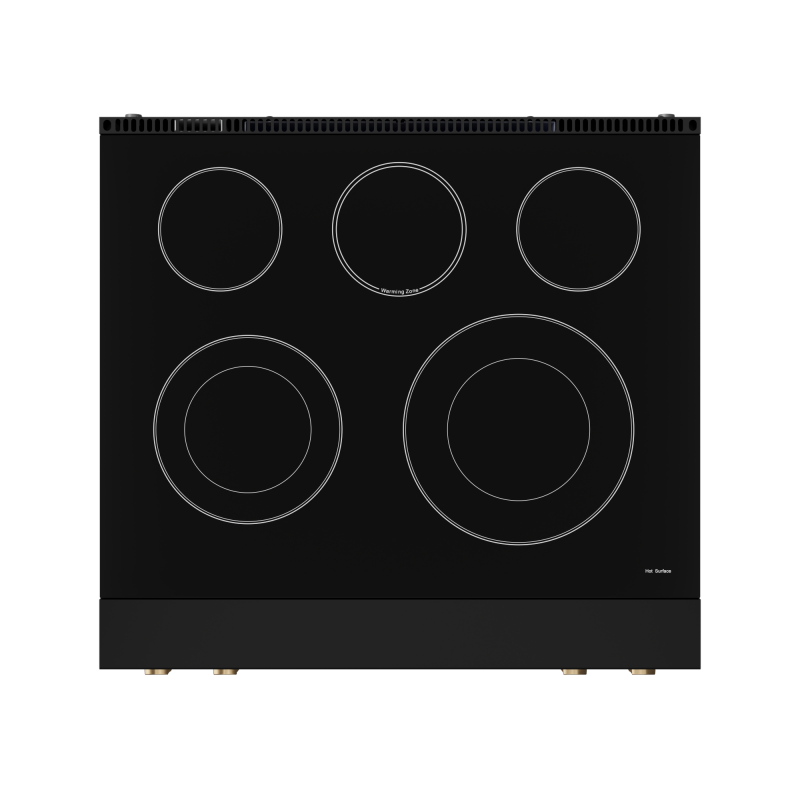 30 Inch Professional Electric Range with Tilt Panel Touch Control in Black/Bronze | Gordon Ramsay Series - (RSE30BBRZ) -