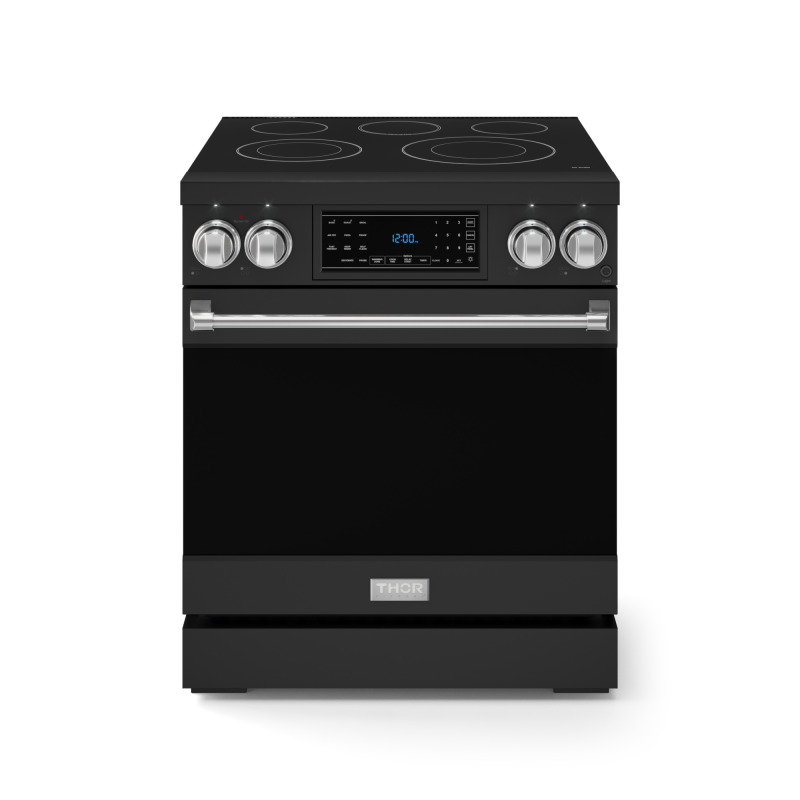 30 Inch Professional Electric Range with Tilt Panel Touch Control in Black/Stainless Steel | Gordon Ramsay Series - (RSE30BSS) -