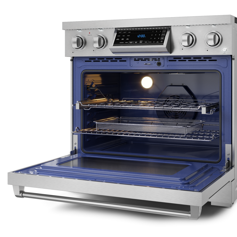 36 Inch Professional Electric Range With Tilt Panel Touch Control In Stainless Steel Gordon Ramsay Series - (RSE36) -