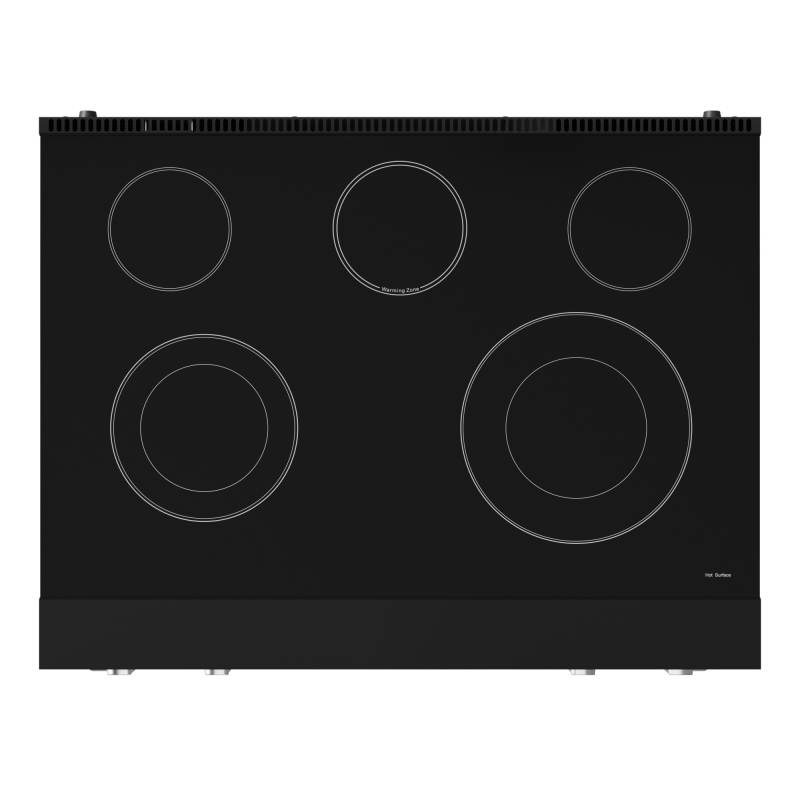 36 Inch Professional Electric Range with Tilt Panel Touch Control in Black/Stainless Steel | Gordon Ramsay Series - (RSE36BSS) -