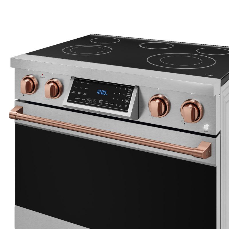 36 Inch Professional Electric Range with Tilt Panel Touch Control in Stainless Steel/Rose Gold | Gordon Ramsay Series - (RSE36RSG) -