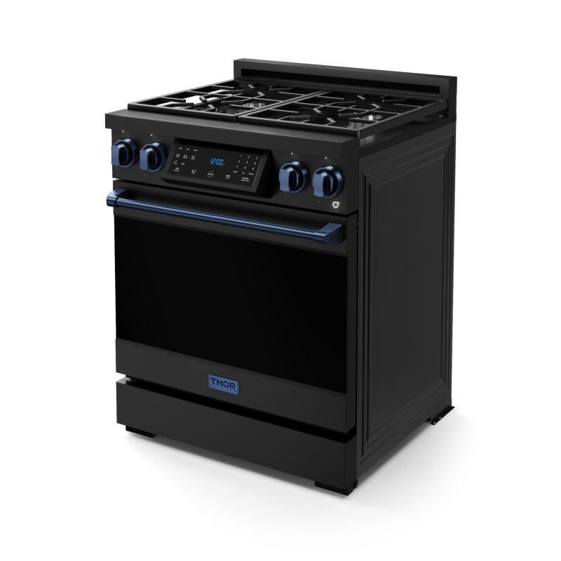 30 Inch Professional LP Range with Tilt Panel Touch Control in Black/Blue | Gordon Ramsay Series - (RSG30BLPBLU) -