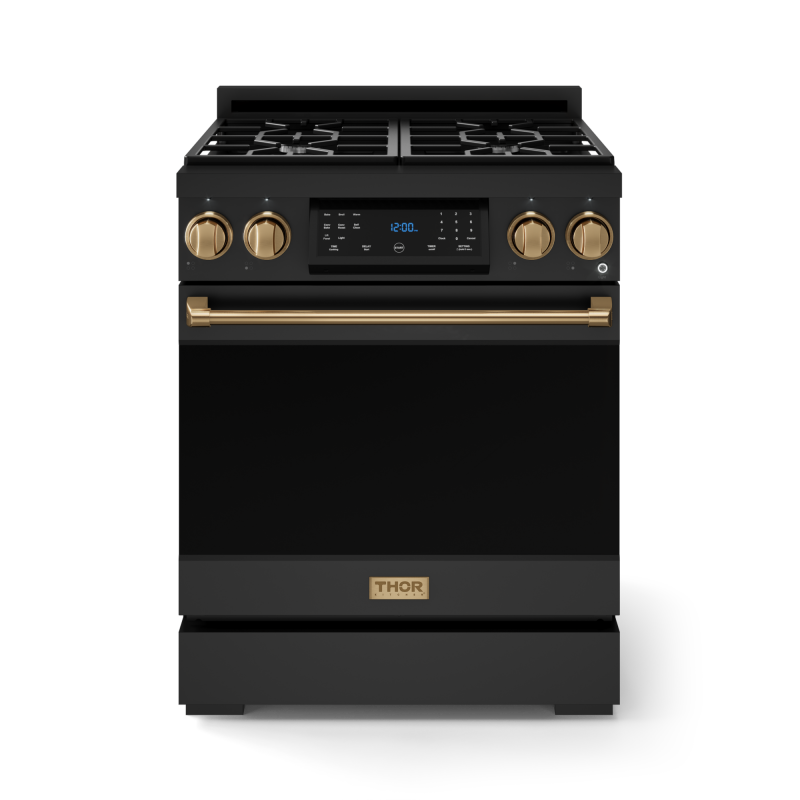 30 Inch Professional LP Range with Tilt Panel Touch Control in Black/Bronze | Gordon Ramsay Series - (RSG30BLPBRZ) -