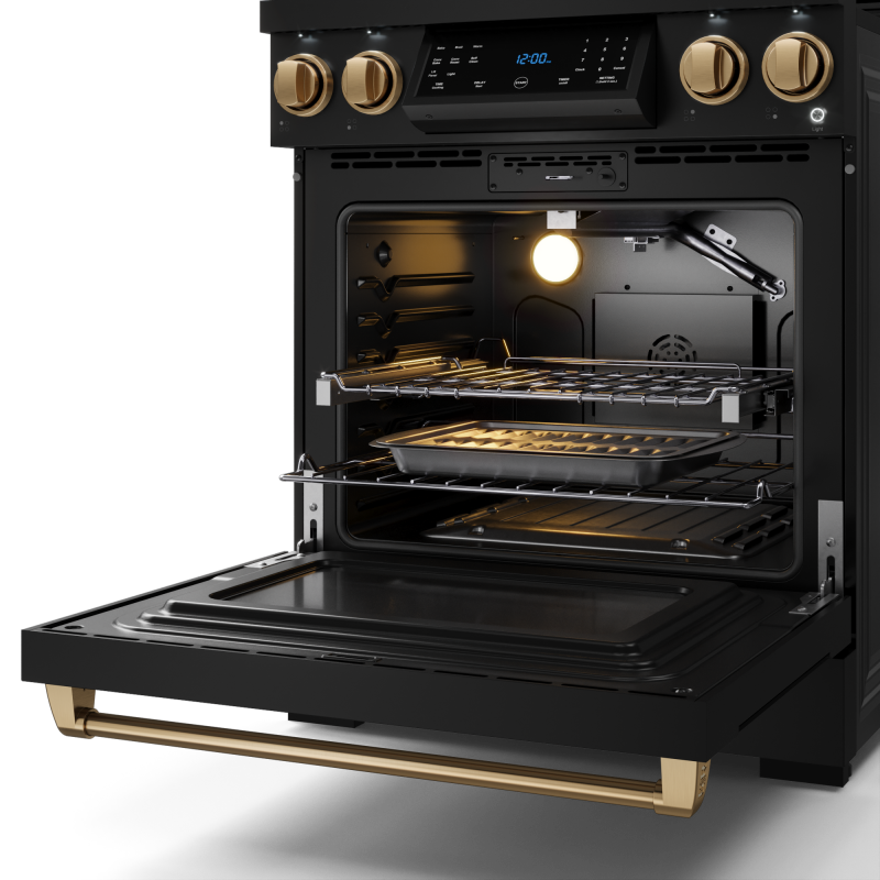 30 Inch Professional LP Range with Tilt Panel Touch Control in Black/Bronze | Gordon Ramsay Series - (RSG30BLPBRZ) -