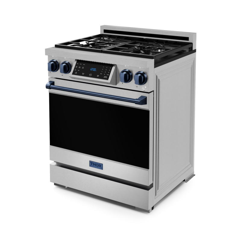 30 Inch Professional LP Range with Tilt Panel Touch Control in Stainless Steel/Blue | Gordon Ramsay Series - (RSG30LPBLU) -