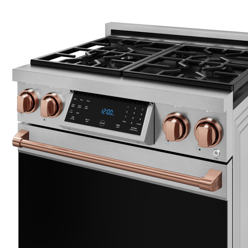 30 Inch Professional Gas Range with Tilt Panel Touch Control in Stainless Steel/Rose Gold | Gordon Ramsay Series - (RSG30RSG) -