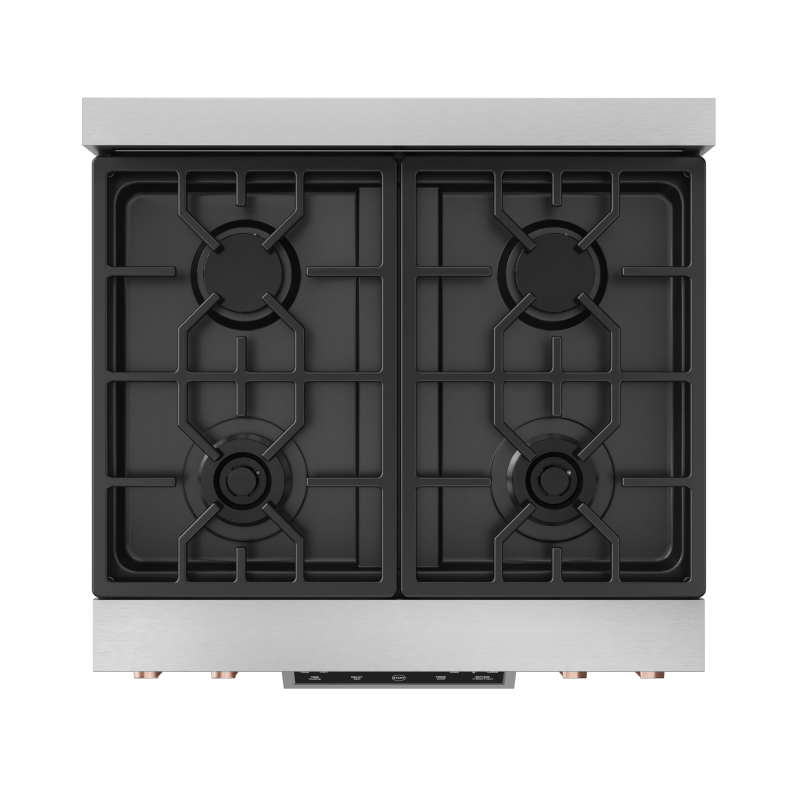 30 Inch Professional Gas Range with Tilt Panel Touch Control in Stainless Steel/Rose Gold | Gordon Ramsay Series - (RSG30RSG) -