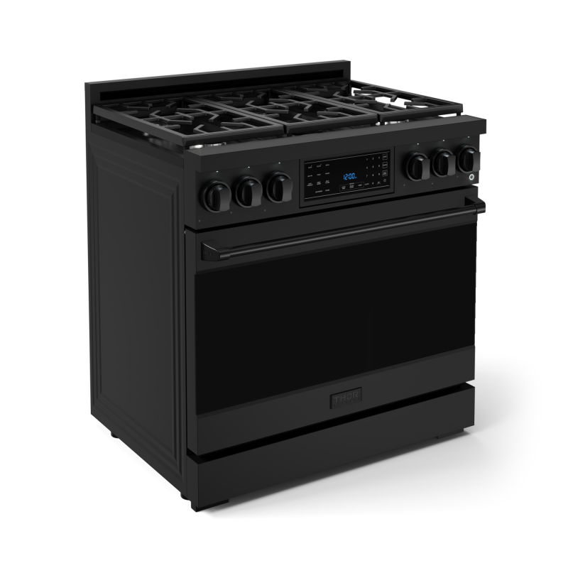 36 Inch Professional Lp Range With Tilt Panel Touch Control In Black Gordon Ramsay Series - (RSG36BLP) -