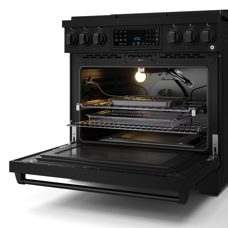 36 Inch Professional Lp Range With Tilt Panel Touch Control In Black Gordon Ramsay Series - (RSG36BLP) -