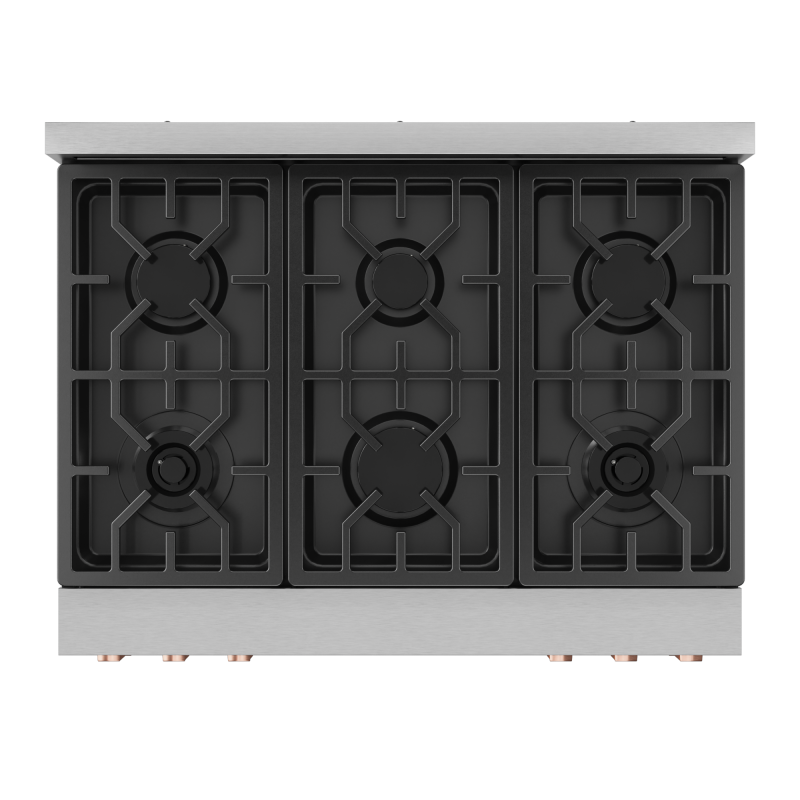 36 Inch Professional LP Range with Tilt Panel Touch Control in Stainless Steel/Rose Gold | Gordon Ramsay Series - (RSG36LPRSG) -