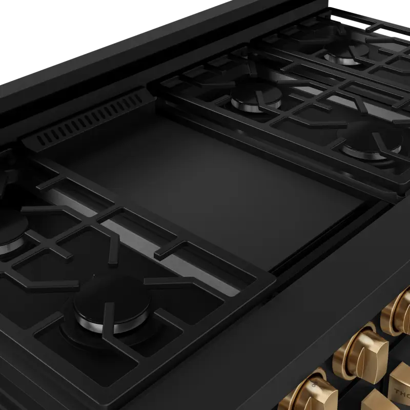 Gordon Ramsay Series 48" Gas Range - (RSG48EBLPBRZ) -