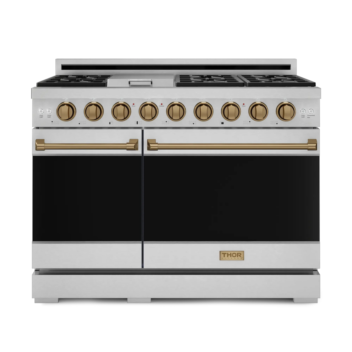 Thor Kitchen RSG48EBRZ Gordon Ramsay Collection 48 inch Gas Range with 7 cu. ft. Oven Capacity, Convection, in Stainless Steel (Bronze, Natural Gas)