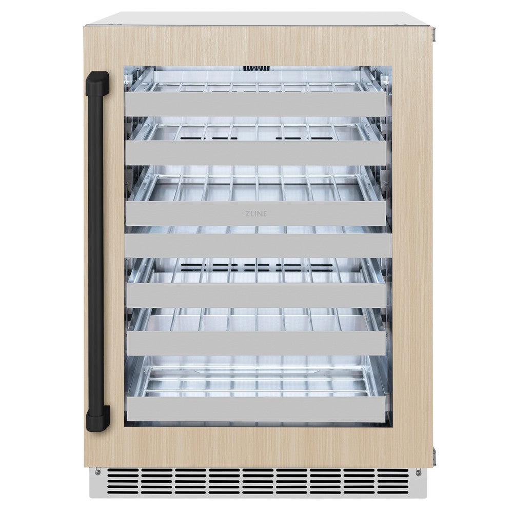 AutographEdition 24 in. Touchstone Dual Zone 44 Bottle Wine Cooler With Panel Ready Glass Door And Matte Black Handle - (RWDPOZ24MB) -