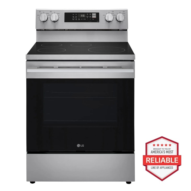 LG LRIN6323YE induction range front view