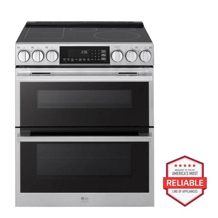 LG STUDIO LTIS7338XE double oven induction range front view